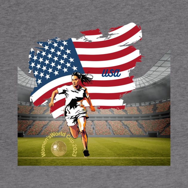 Unisex t-shirt, Women's World Cup t-shirts, USA soccer t-shirts, football t-shirts, women’s sport, empowerment, supporting female athletes by Clinsh Online 